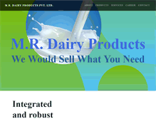 Tablet Screenshot of mrdairyproducts.com